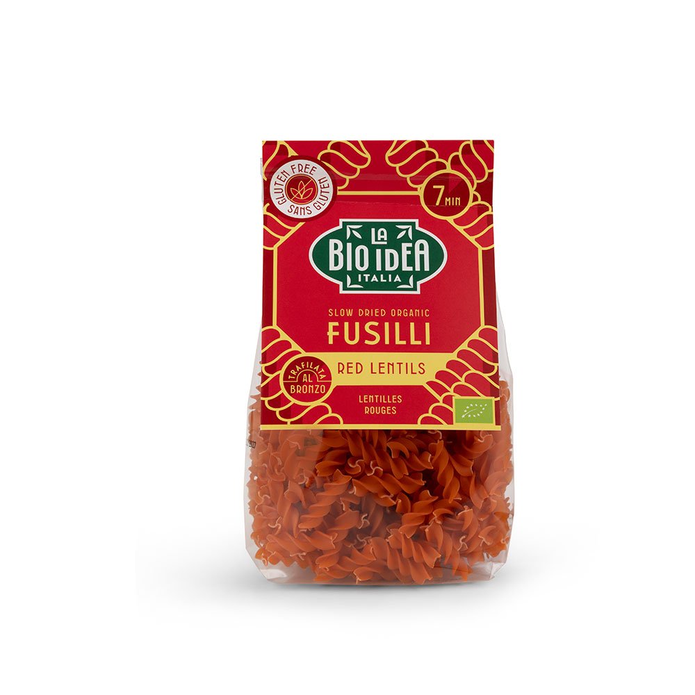 Organic Red Lentil Fusilli La Bio-Idea 250g