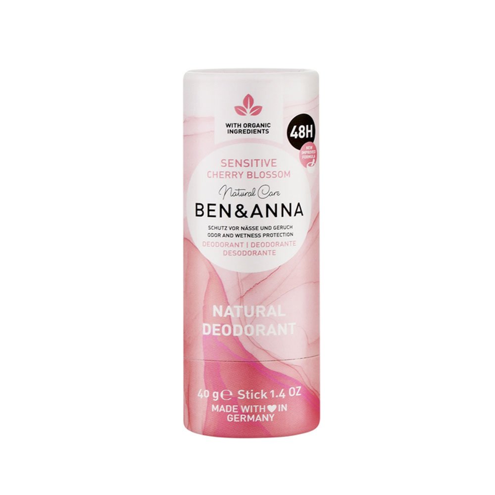 Sensitive Cherry Blossom Deodorant - paper tube Ben & Anna 1x40g