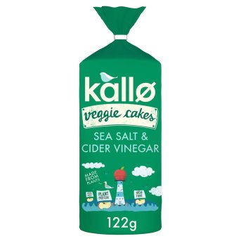 Lentil & Pea Veggie Cakes - Sea Salt & Cider Vinegar Kallo 6x122g