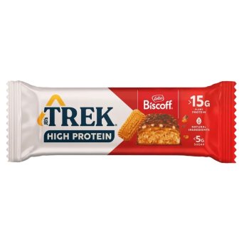 Biscoff High Protein bar - reduced sugar Trek 12x55g Biscoff High Protein bar - reduced sugar Trek 12x55g