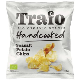 Organic Sea Salt Hand Cooked Crisps Trafo 40g Organic Sea Salt Hand Cooked Crisps Trafo 40g