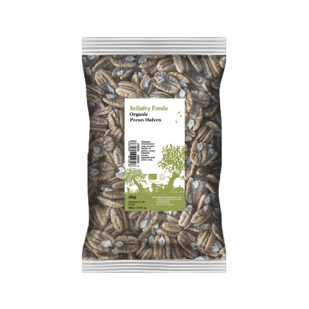 Organic Pecans - Halves Infinity Foods 2kg Organic Pecans - Halves Infinity Foods 2kg