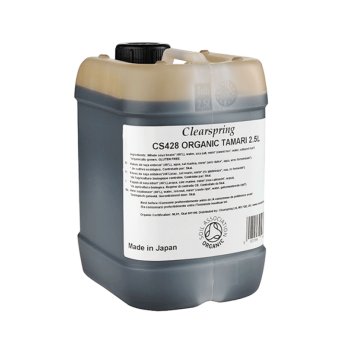 Organic Japanese Tamari - double strength Clearspring 2.5l Organic Japanese Tamari - double strength Clearspring 2.5l