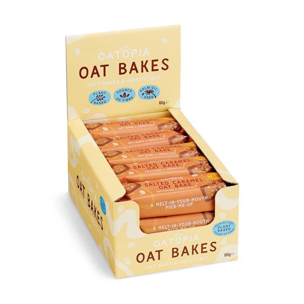Salted Caramel Oat Bake Oatopia 15x60g Salted Caramel Oat Bake Oatopia 15x60g