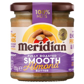 Smooth Almond Butter 100% Meridian 6x170g Smooth Almond Butter 100% Meridian 6x170g