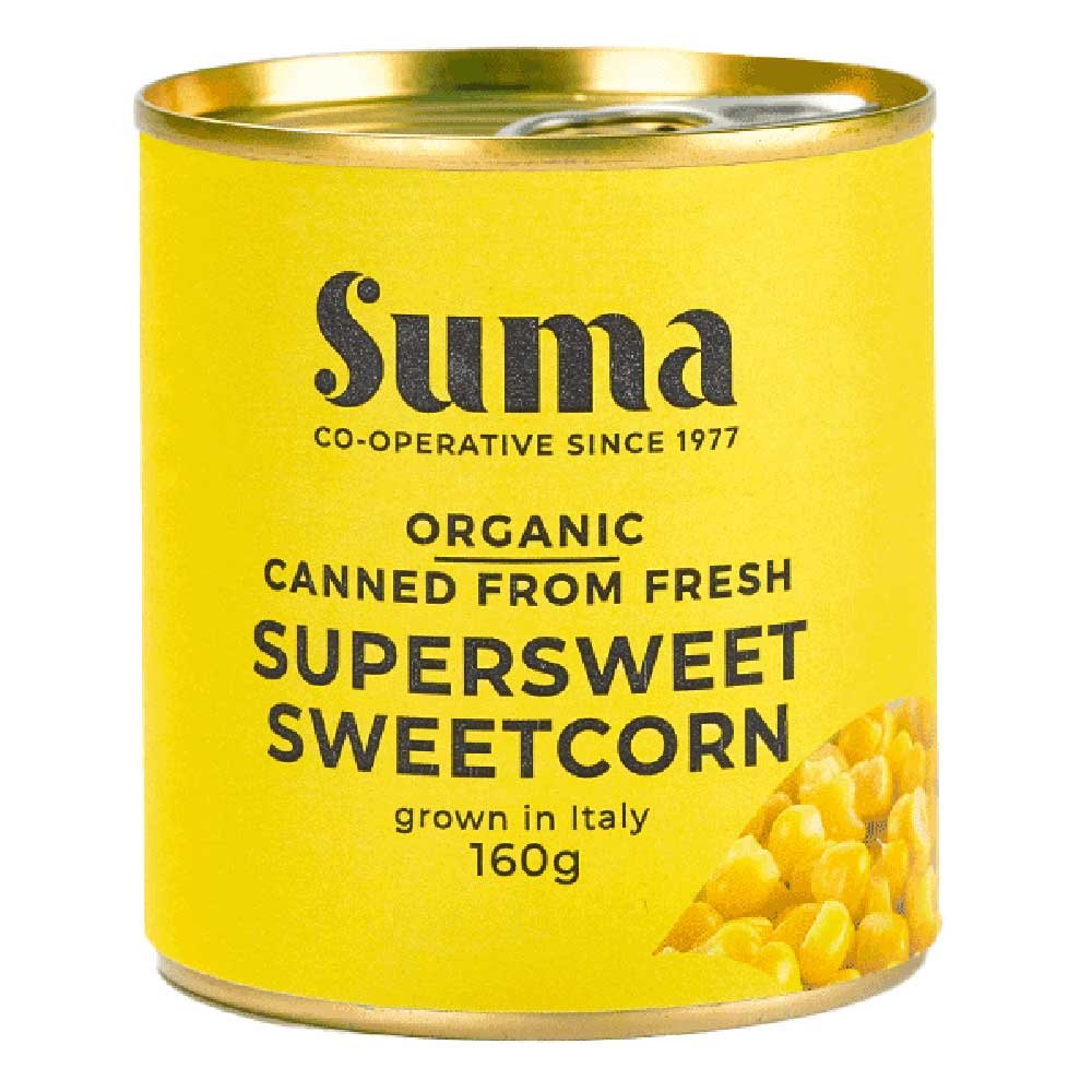 Organic Supersweet Sweetcorn - easy open can
