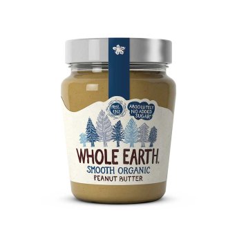 Organic Peanut Butter Smooth - small Whole Earth 227g