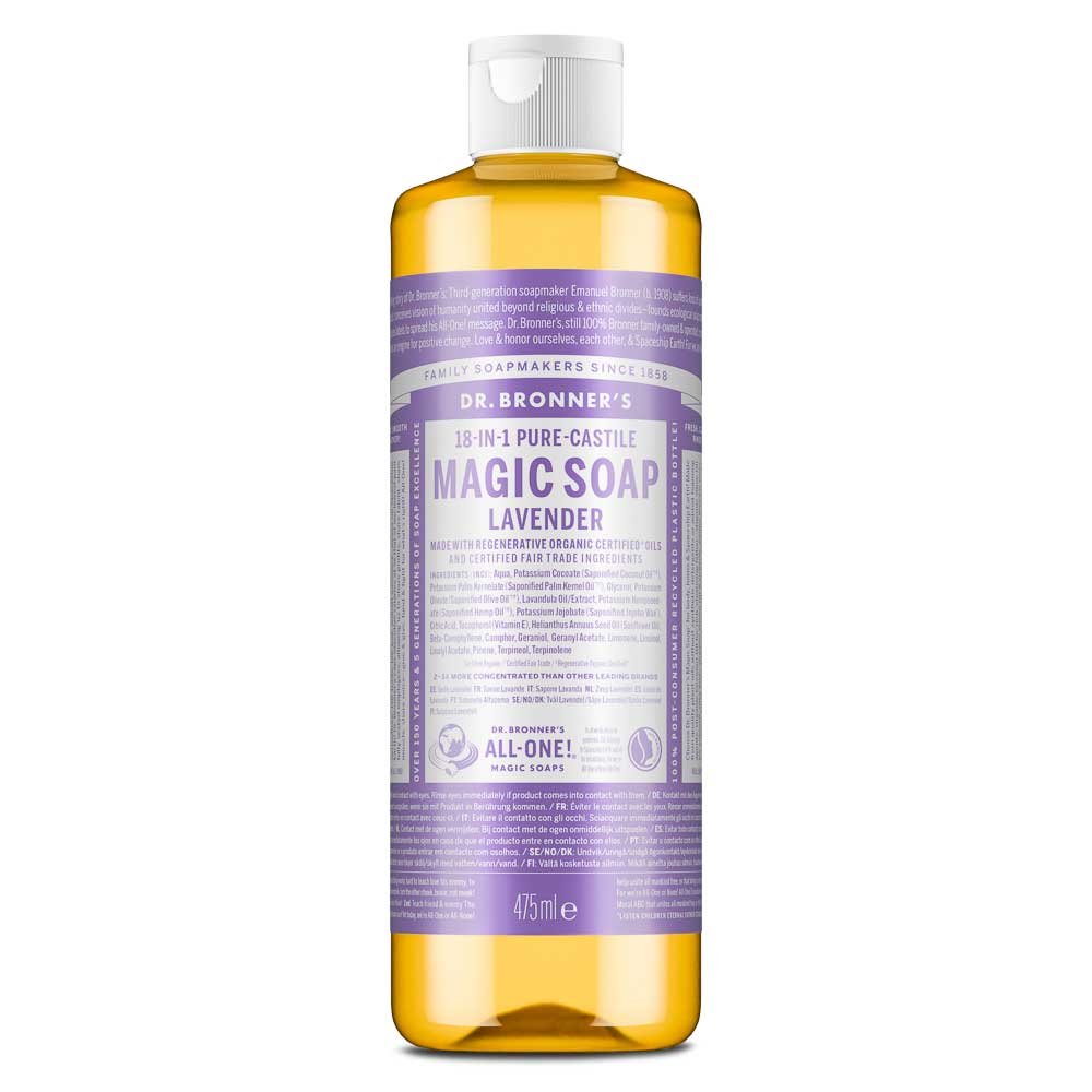 Organic Lavender Liquid Soap (1/2 case) Dr. Bronner 6x473ml Organic Lavender Liquid Soap (1/2 case) Dr. Bronner 6x473ml