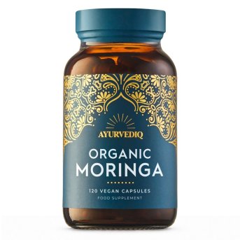 Organic Moringa - 120 capsules Ayurvediq 1x1jar