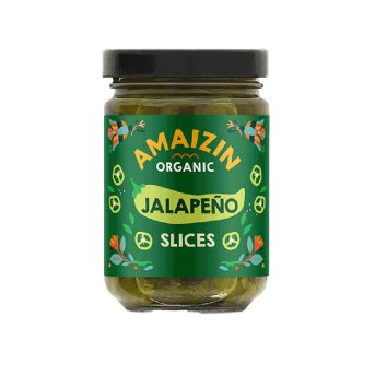 Organic Jalapeño Peppers - jar Amaizin 170g