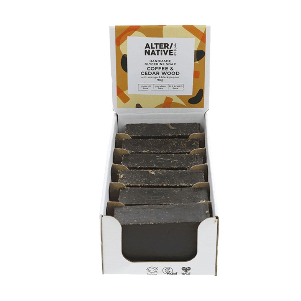 Coffee & Cedarwood Glycerine Soap Alter-Native by Suma 90g
