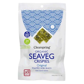 Organic Multipack Original Seaveg Crispies Clearspring 6x5x4g Organic Multipack Original Seaveg Crispies Clearspring 6x5x4g