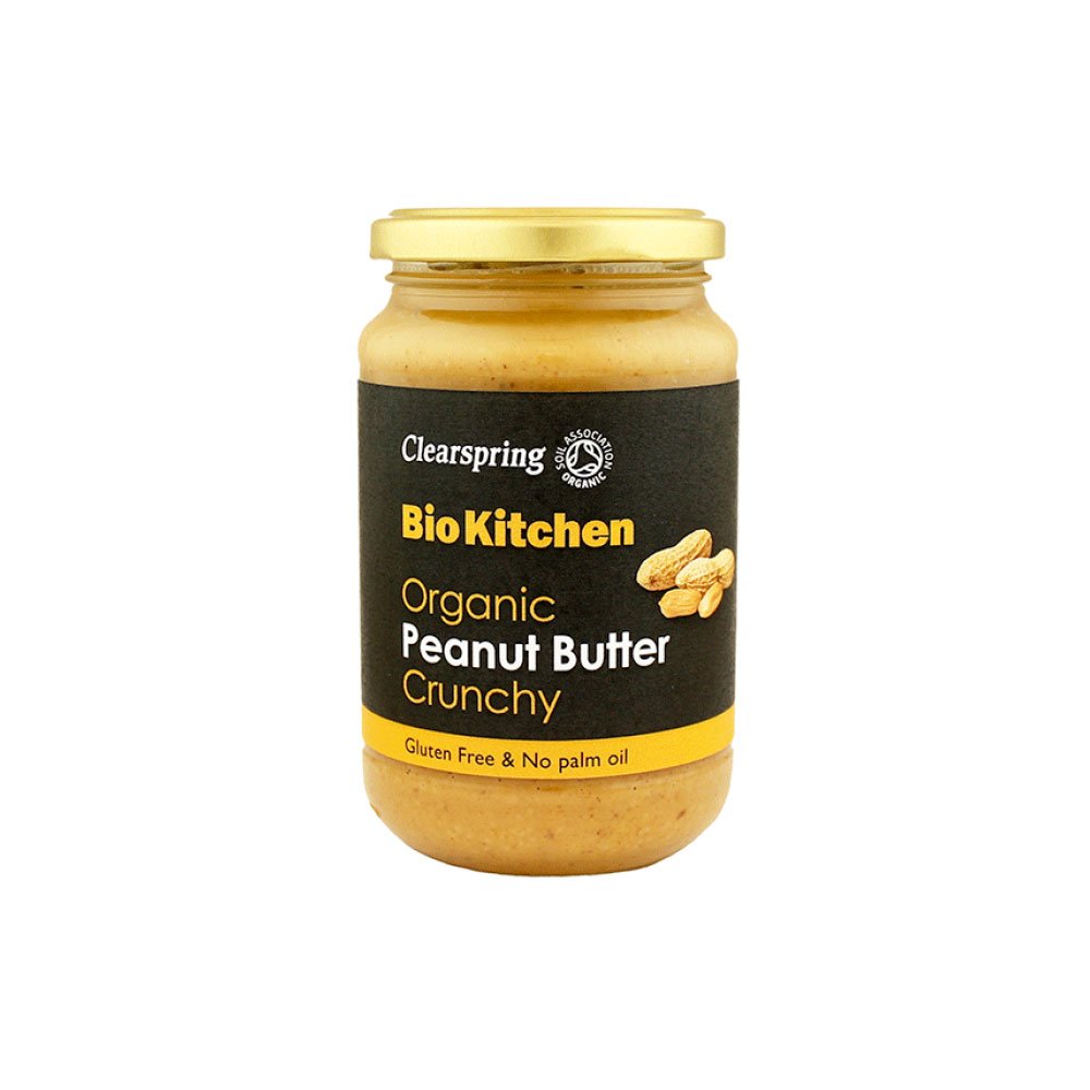 Organic Crunchy Peanut Butter - salted Clearspring 350g