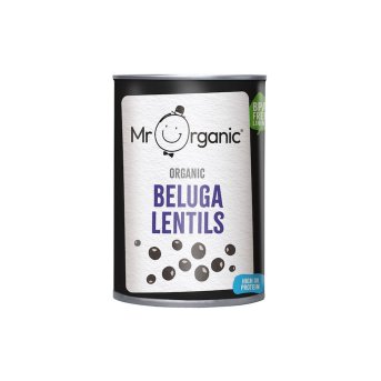 Organic Beluga Lentils Mr Organic 400g