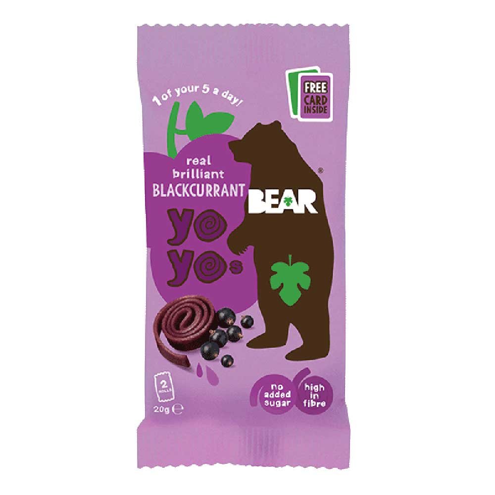 Blackcurrant Yoyo Fruit Rolls Bear 20g