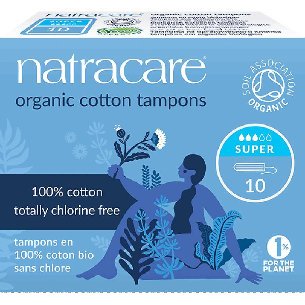 Organic Super Tampons Natracare 10 Organic Super Tampons Natracare 10