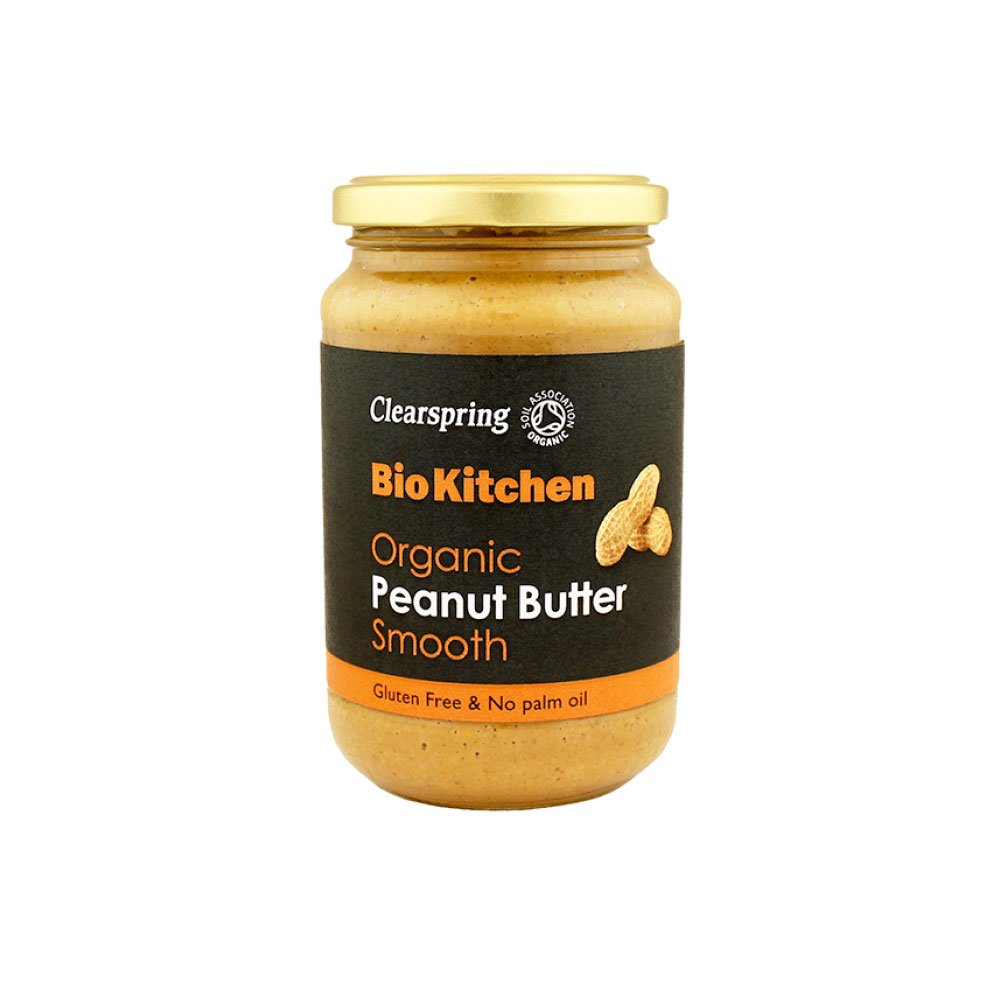 Organic Smooth Peanut Butter - salted Clearspring 350g Organic Smooth Peanut Butter - salted Clearspring 350g