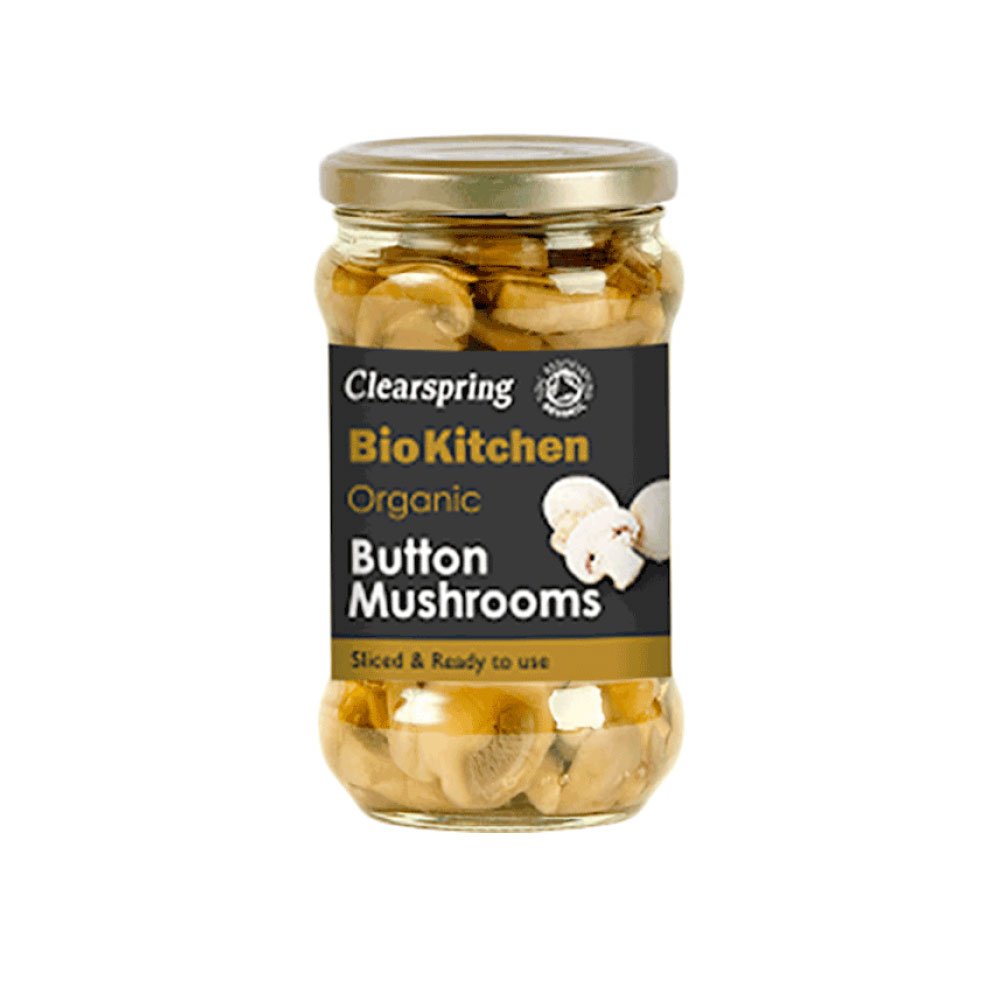 Organic Button Mushrooms Clearspring 280g Organic Button Mushrooms Clearspring 280g