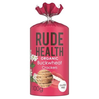 Organic Buckwheat Crackers Rude Health 8x100g Organic Buckwheat Crackers Rude Health 8x100g