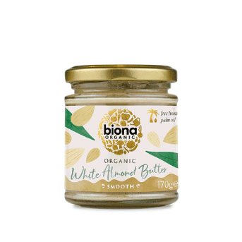 Organic White Almond Butter - unroasted Biona 170g Organic White Almond Butter - unroasted Biona 170g