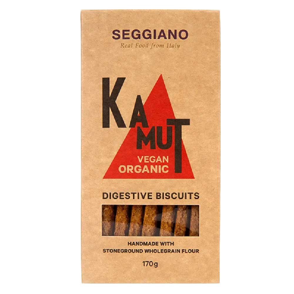 Organic Kamut Digestive Biscuits - vegan Seggiano 170g Organic Kamut Digestive Biscuits - vegan Seggiano 170g