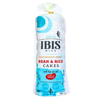Organic Bean & Rice Cake - with Kep sea salt IBIS 12x130g Organic Bean & Rice Cake - with Kep sea salt IBIS 12x130g