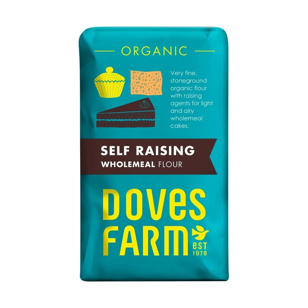 Organic Self Raising Wholemeal Flour Doves Farm 5x1kg