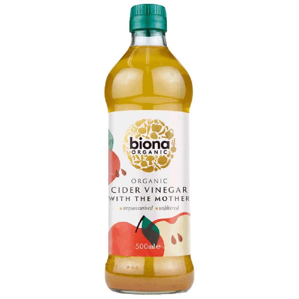 Organic Cider Vinegar - raw + the mother Biona 750ml Organic Cider Vinegar - raw + the mother Biona 750ml