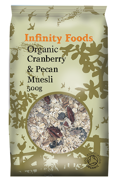 Organic Pecan & Cranberry Muesli Infinity Foods 500g