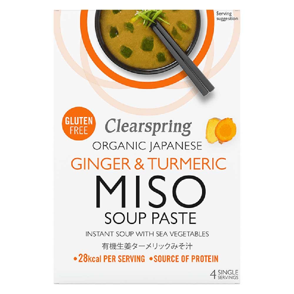 Organic Instant Miso Soup Paste - Ginger & Turmeric Clearspr Organic Instant Miso Soup Paste - Ginger & Turmeric Clearspr