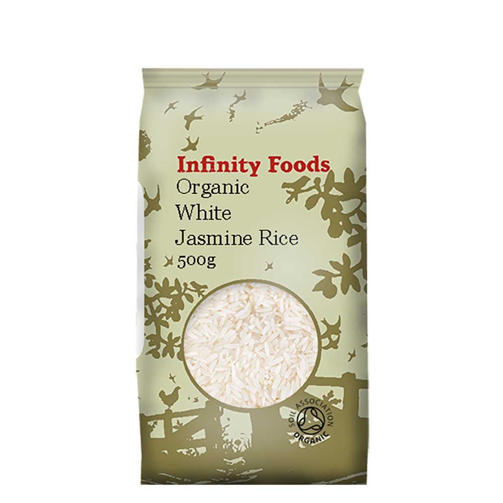 Organic White Jasmine Rice Infinity Foods 500g