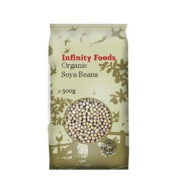 Organic Soya Beans Infinity Foods 500g