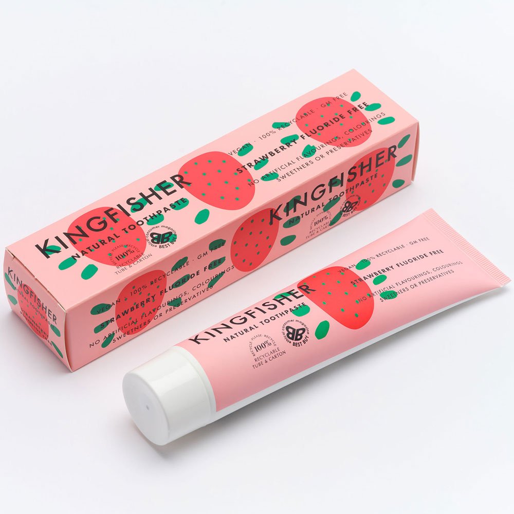 Children's Strawberry Toothpaste - Fluoride Free Kingfisher Children's Strawberry Toothpaste - Fluoride Free Kingfisher