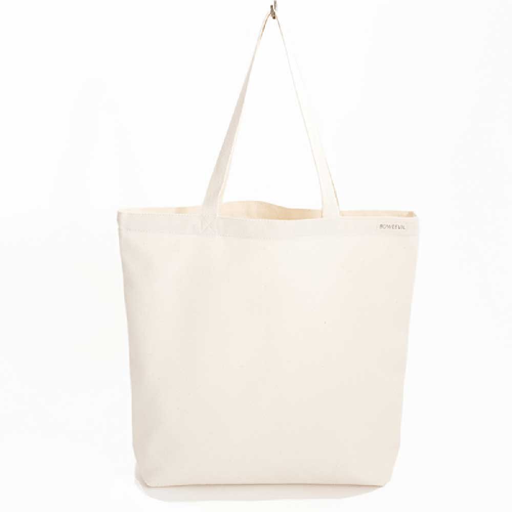 Organic Canvas shopping Bag - Natural White Bo Weevil 1