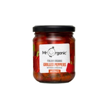 Organic Grilled Peppers Antipasti Mr Organic 190g