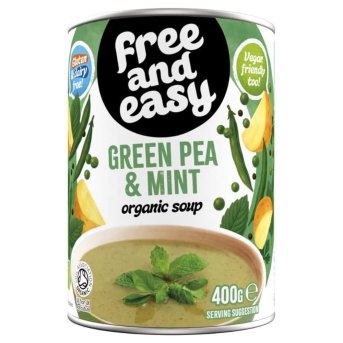 Organic Pea & Mint Soup Free & Easy 6x400g Organic Pea & Mint Soup Free & Easy 6x400g