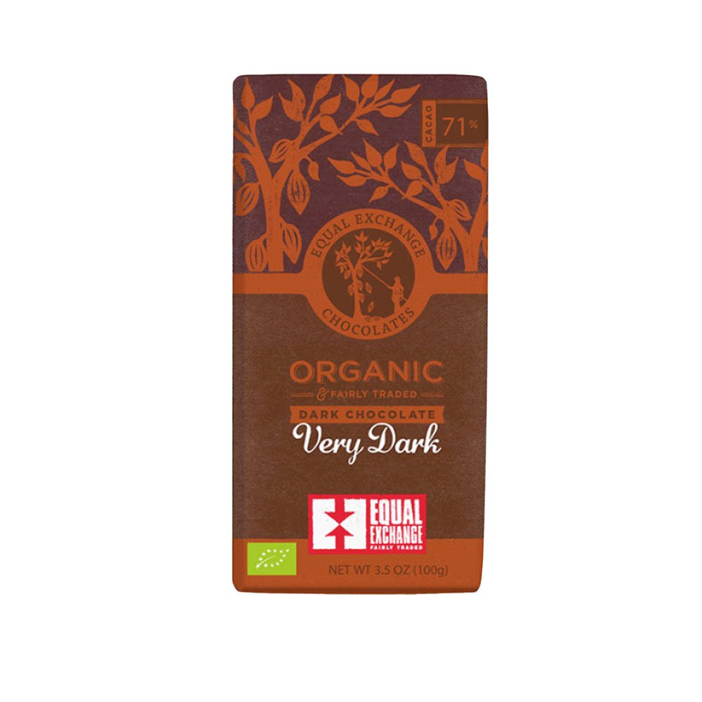 Organic Very Dark Chocolate 71% Equal Exchange 100g Organic Very Dark Chocolate 71% Equal Exchange 100g