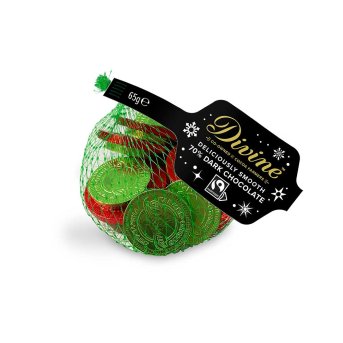 Dark Chocolate Coin - net bag Divine 25x65g