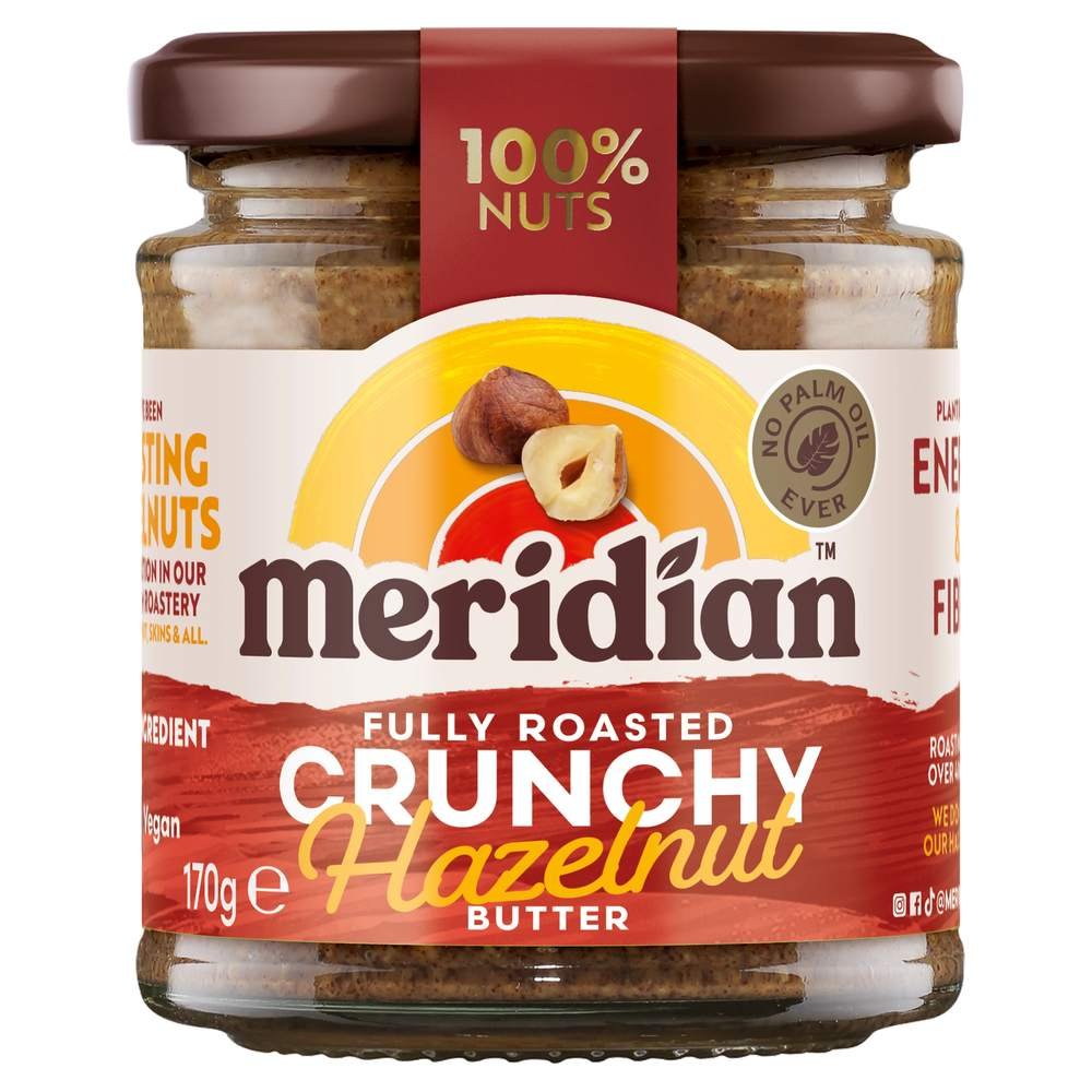 Hazel Butter Crunchy 100% Meridian 6x170g