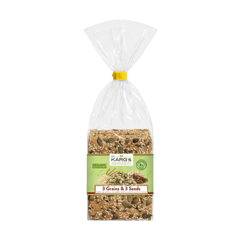 Organic 3 Grain + 3 Seed Crispbread Karg 200g