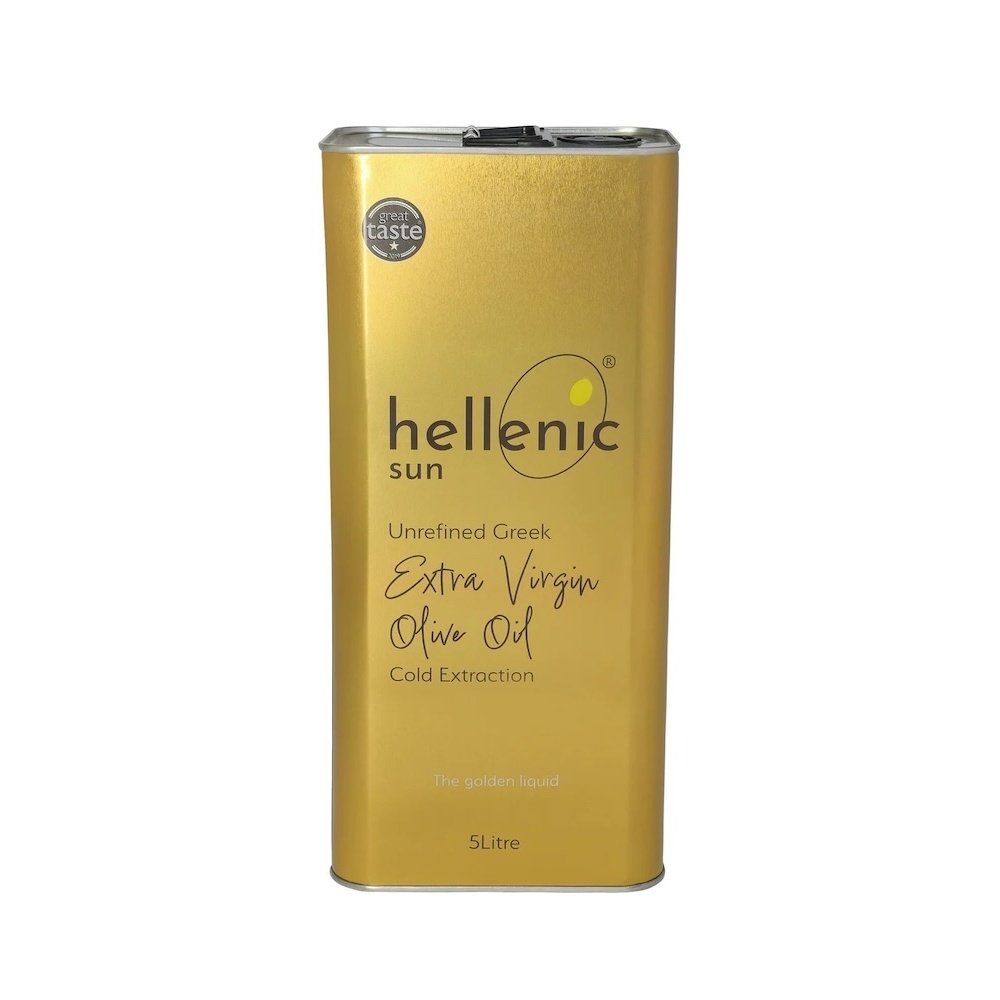 Olive Oil Greek Extra Virgin - tin Hellenic Sun 1x5l Olive Oil Greek Extra Virgin - tin Hellenic Sun 1x5l