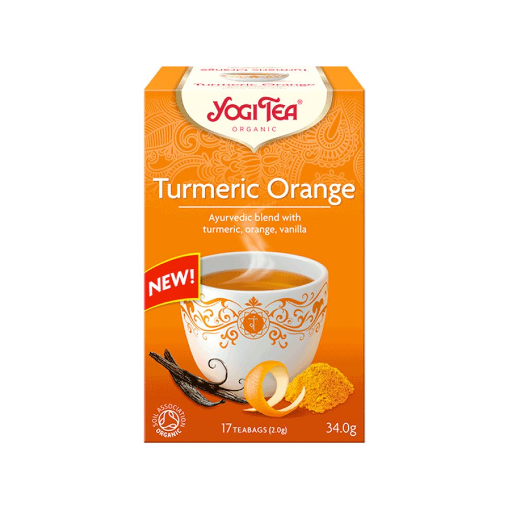 Organic Turmeric Orange Tea Yogi Tea 17bgs