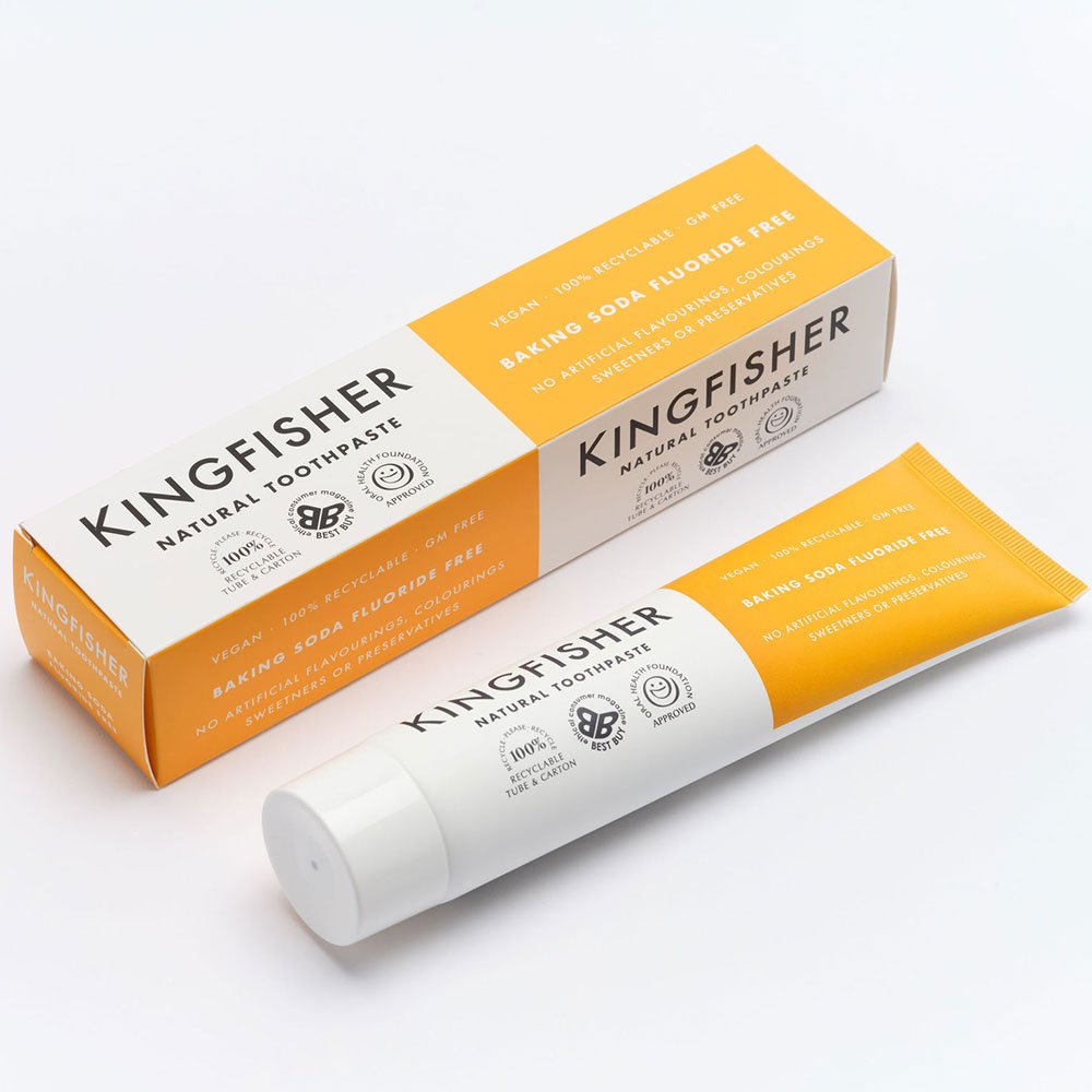 Fluoride Free Baking Soda Mint Kingfisher 100ml