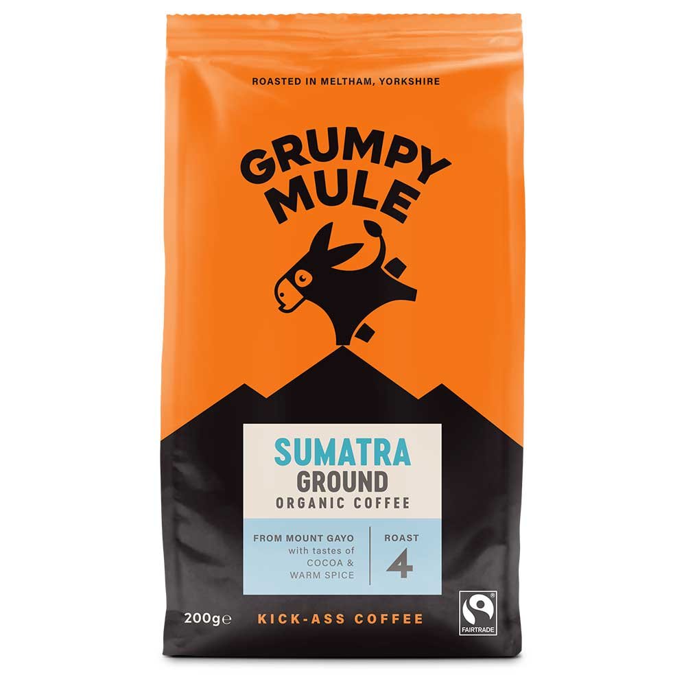 Organic Sumatra Ground Gayo Highlands - 4 Grumpy Mule 200g