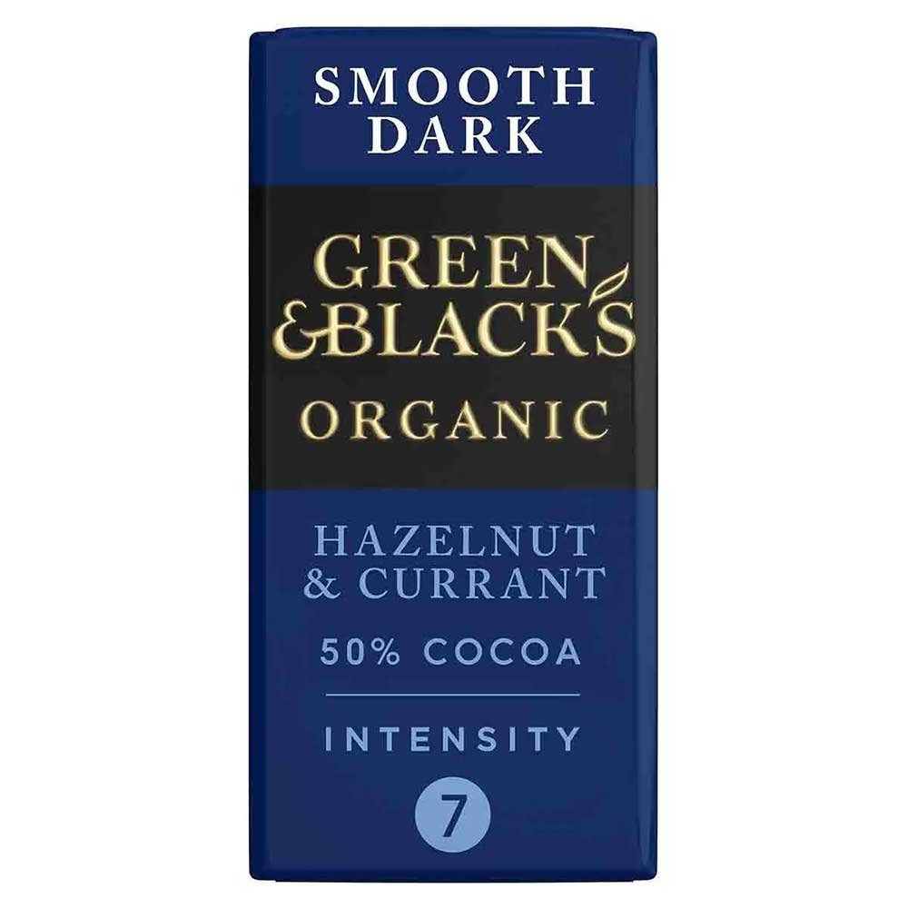 Organic Smooth Dark Hazelnut & Currant Green & Black 90g