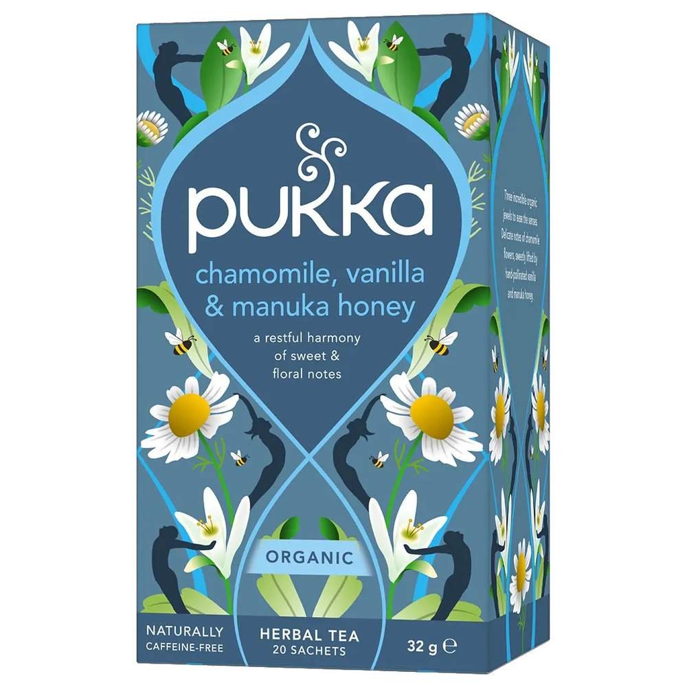 Organic Chamomile, Vanilla & Manuka Honey Pukka 4x20bags