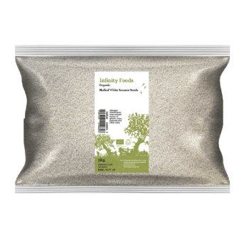 Organic Hulled Sesame Seeds - white Infinity Foods 5kg