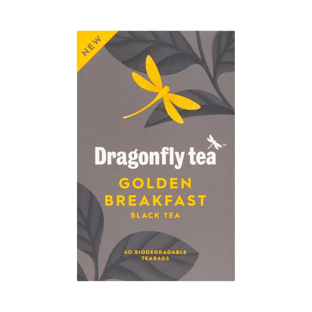 Golden Breakfast Tea Bags Dragonfly Tea 40bgs