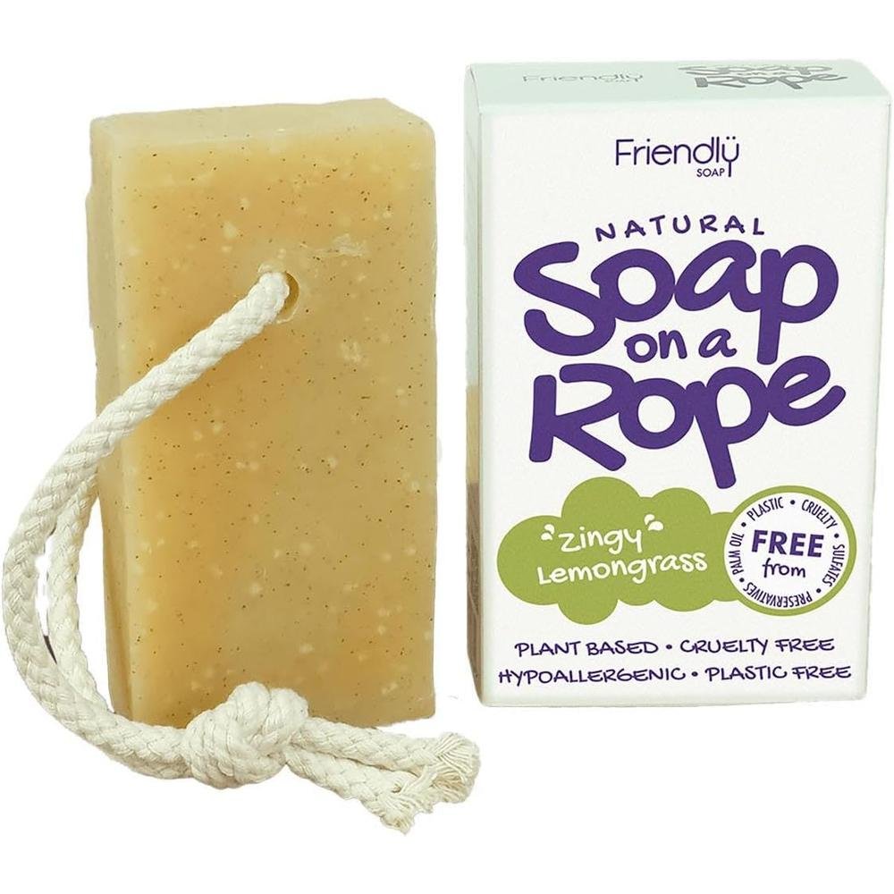 Lemongrass Soap on a Rope Friendly Soap 6x125g Lemongrass Soap on a Rope Friendly Soap 6x125g