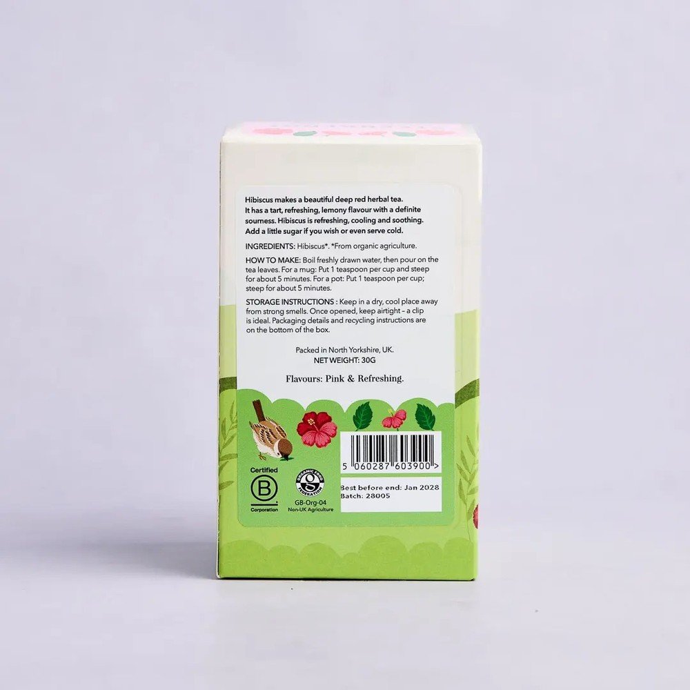 Organic Hibiscus Steenbergs 4x30g Organic Hibiscus Steenbergs 4x30g